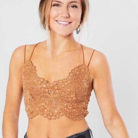 Free People NWT Celine Bralette in Carmel - Picture 3 of 10
